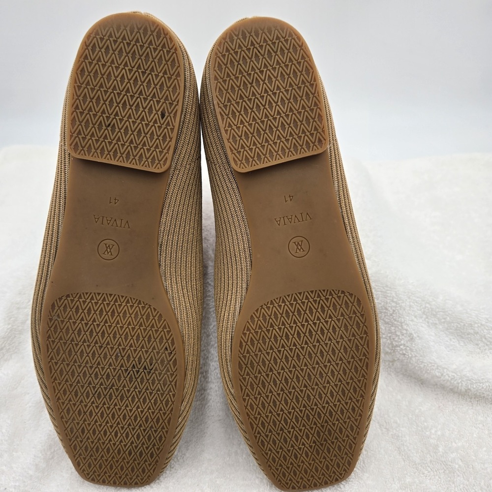 Vivaia Margot 2.0 Nutmeg Square Toe V-Cut Size 41 Comfort Ballet Flats Shoes - Picture 12 of 13